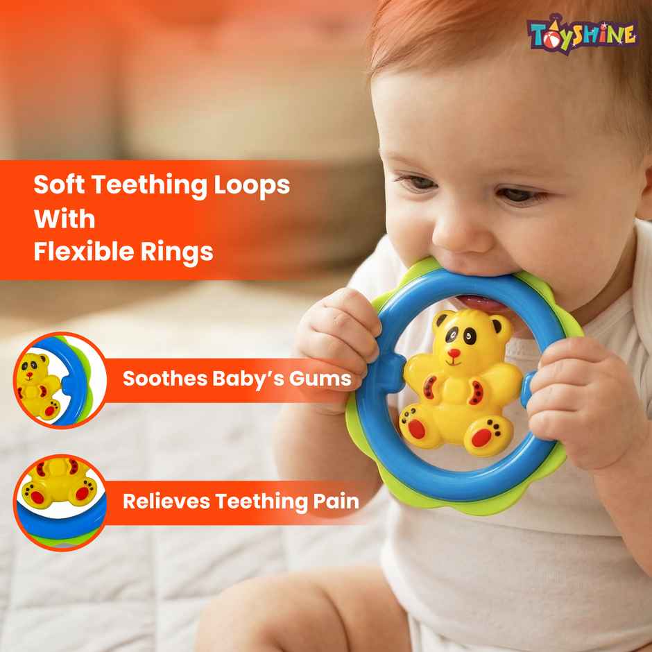 Toyshine Rattle Set - 8-Piece for Newborns - Colorful & Engaging