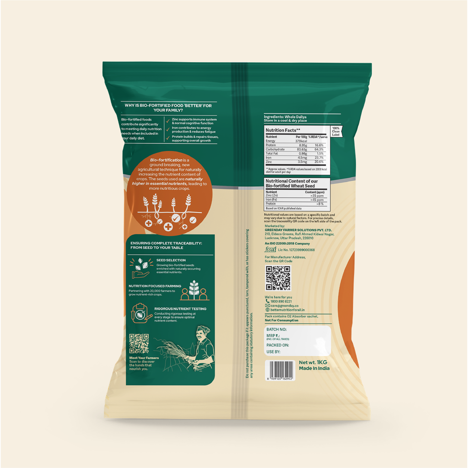 Better Nutrition Daliya - 2X Nutrition, Naturally | Broken Wheat