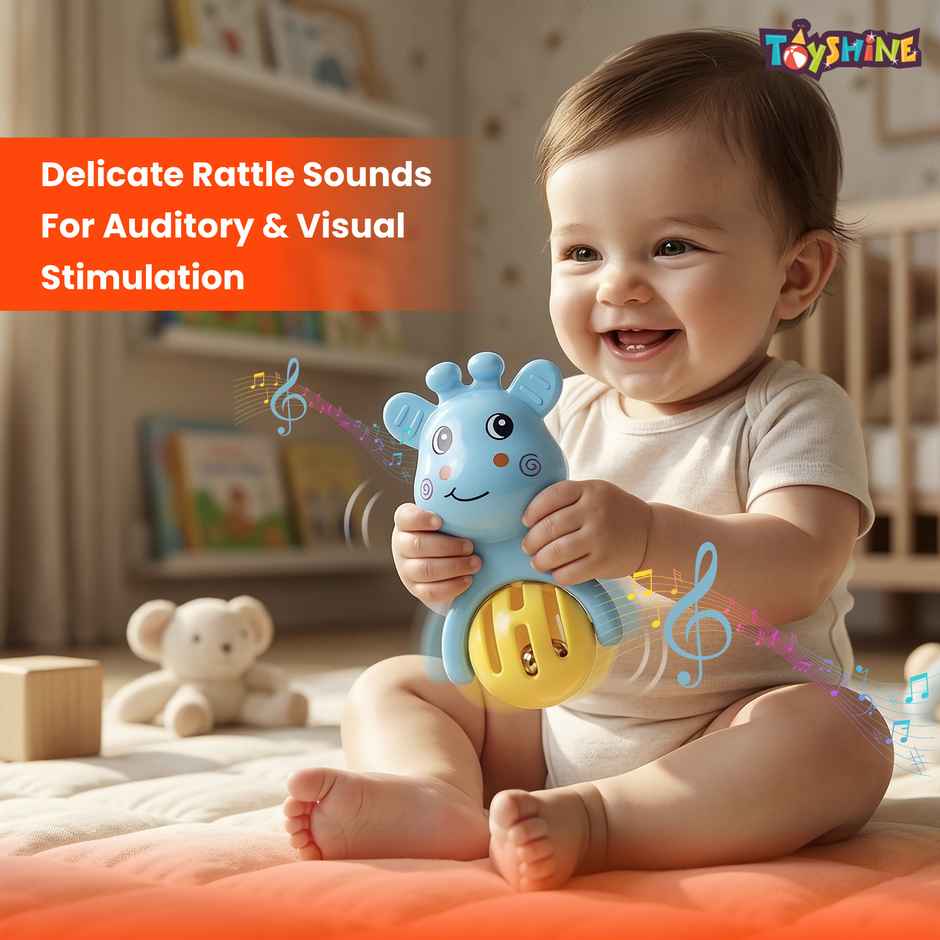 Toyshine Rattle Set - 8-Piece for Newborns - Colorful & Engaging