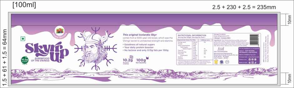 Skyrrup High-Protein Icelandic Yogurt - Mixed Berries | Fat-Free | No Added Sugar