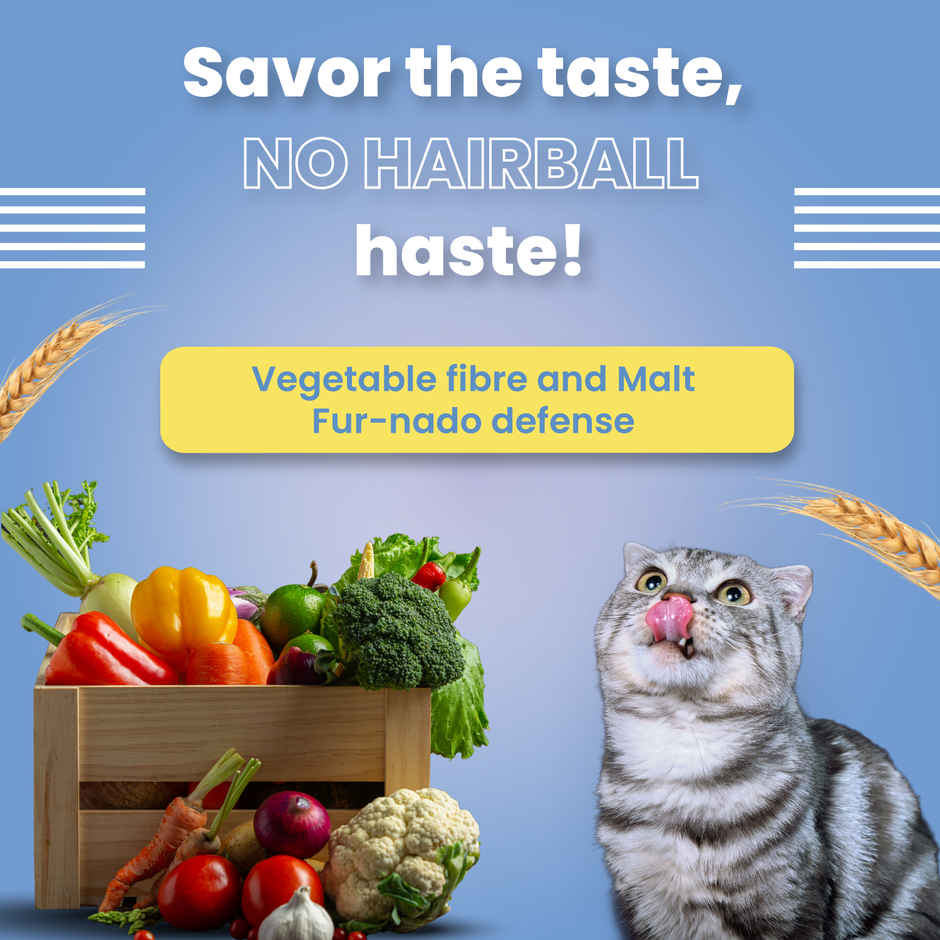 Bark Out Loud Cat Treat - Hairball Control Cat Pillows with Taurine & Vitamin E (Made in Spain)