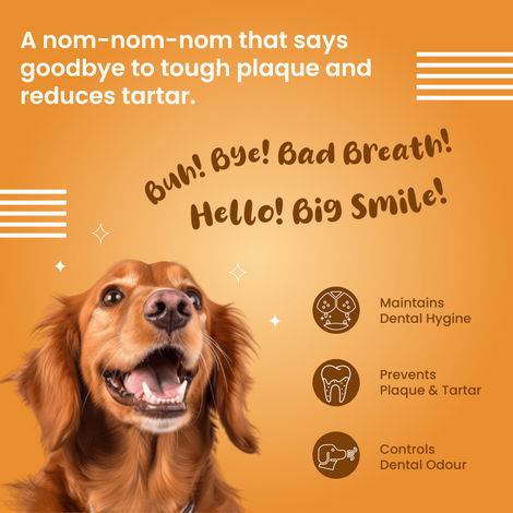 Bark Out Loud Dental Stick-Removes Plaque & Tartar, No Sugar Dog Treats