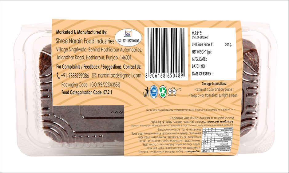 Zep Cake Premium Date & Walnut Cake