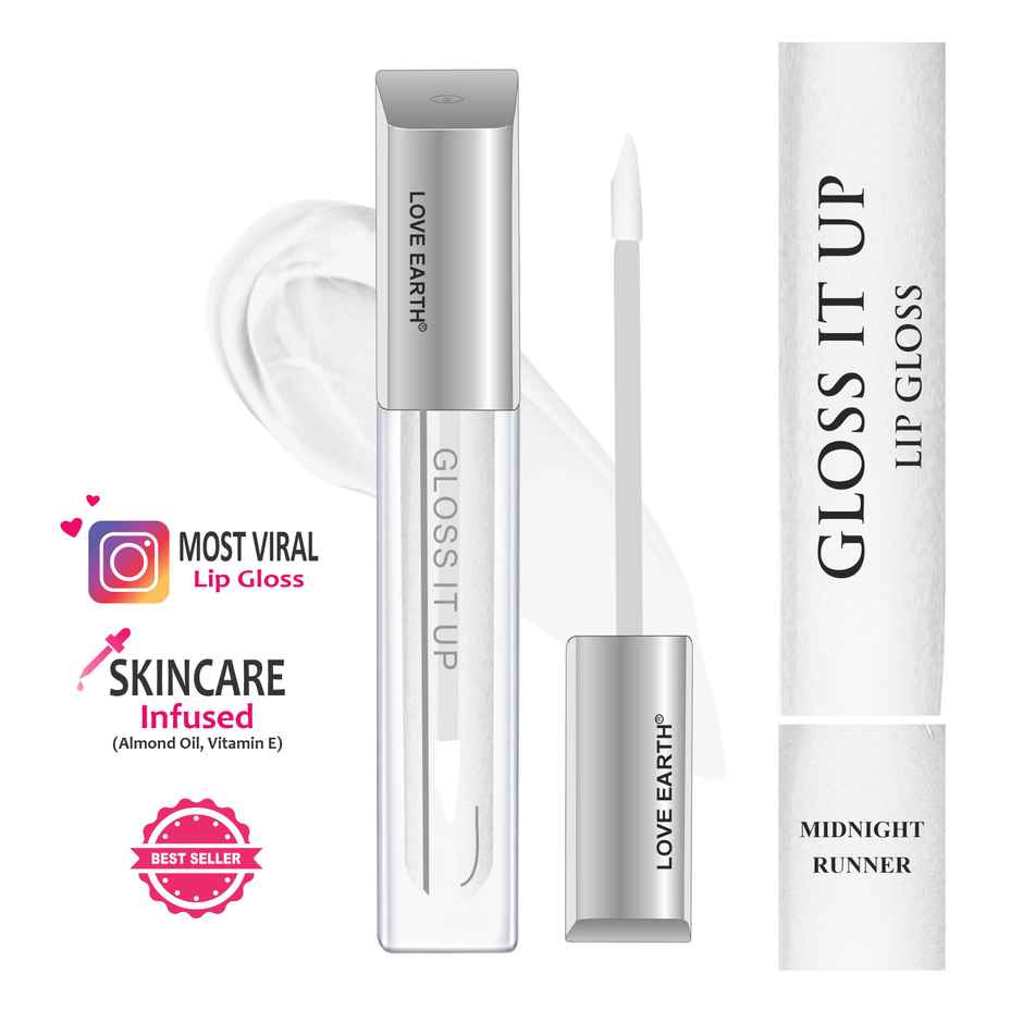 Love Earth Lip Gloss - Midnight Runner (Transparent) Transparent