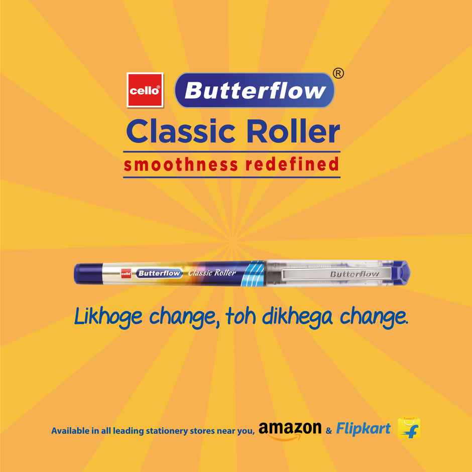 Cello Butterflow Classic Blue Roller Pen