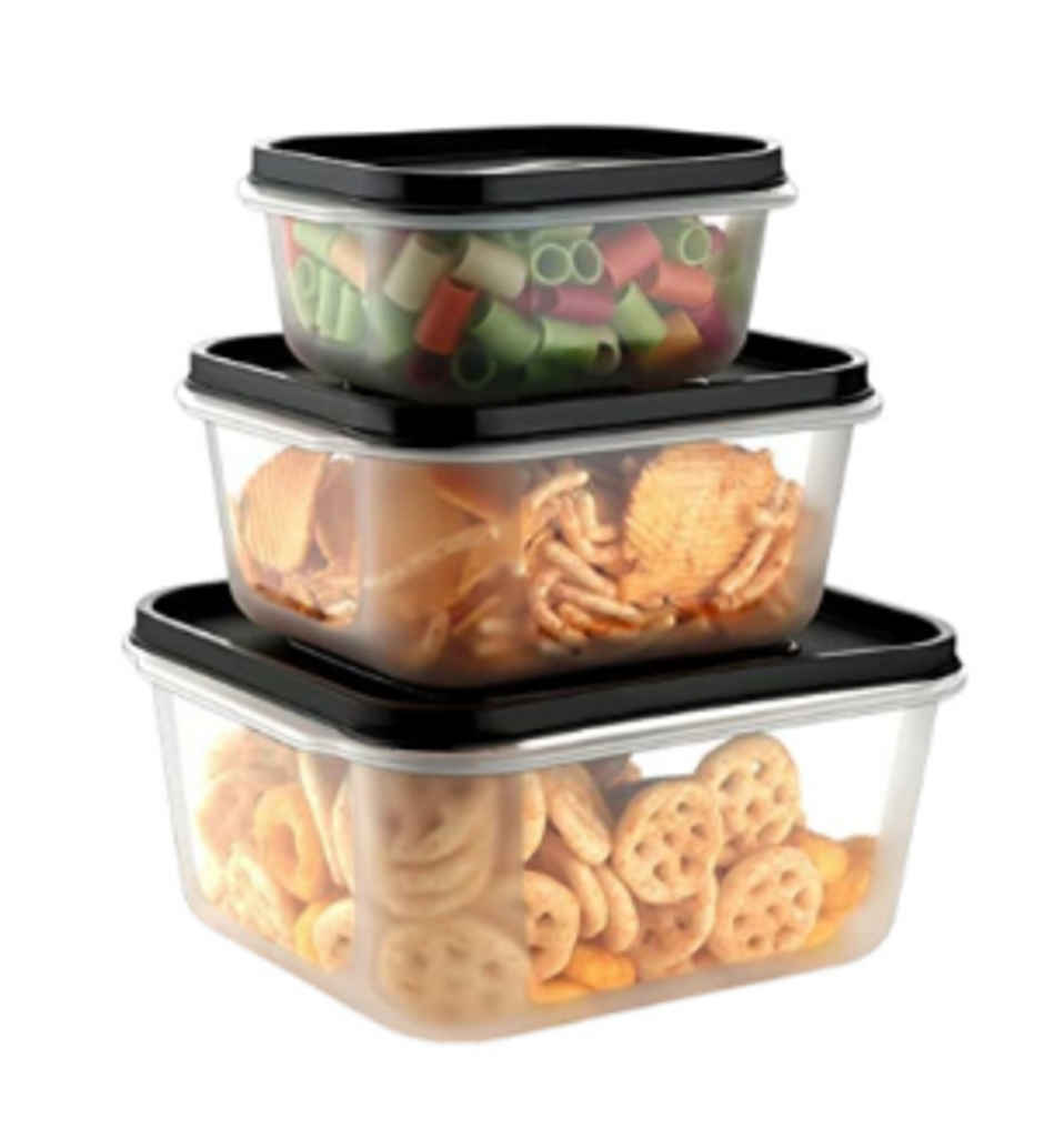 YELLOCUT Plastic Container Set | Transparent