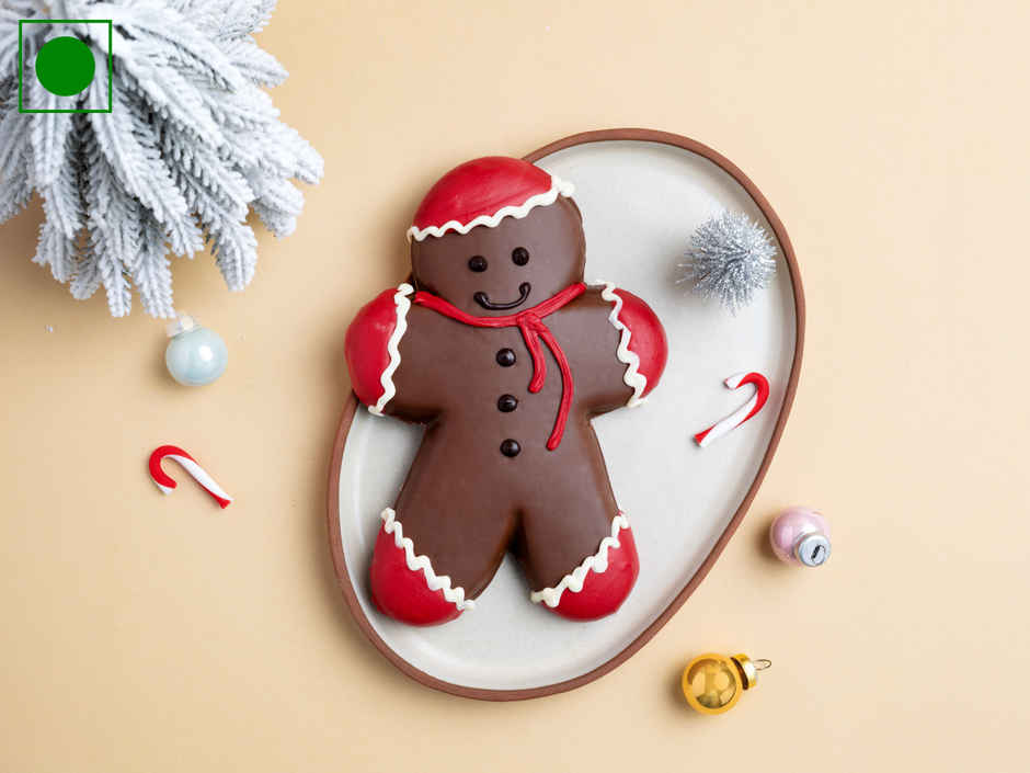 Theobroma Chocolate Coated Gingerbread Man (Eggless / Veg)