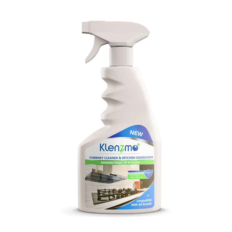 Klenzmo Washing Machine Cleaner Powder (180g) & Klenzmo Chimney Cleaner And Kitchen Degreaser (400ml) Combo
