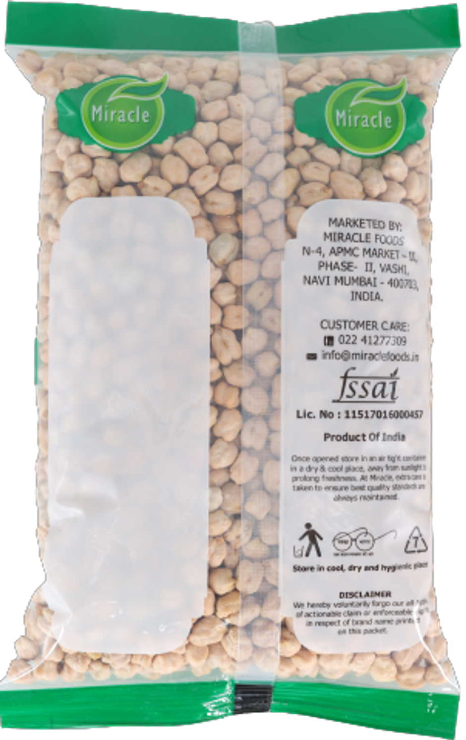 Miracle Regular Kabuli Channa | Pouch