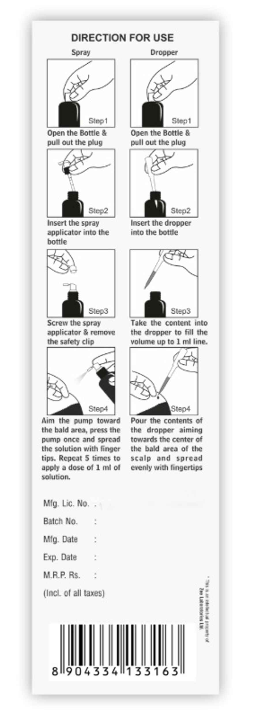 Minoxil F 5% Solution