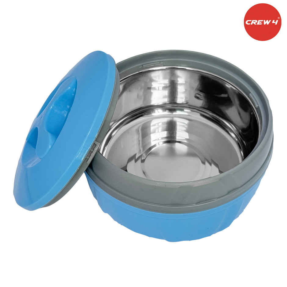 CREW4 Thermoware Casserole Set | Blue - 530 ml | 1000 ml | 1900 ml