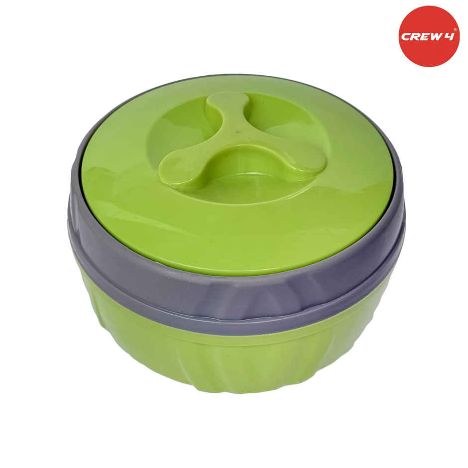 CREW4 Thermoware Casserole Set | Green - 530 ml | 1000 ml | 1900 ml