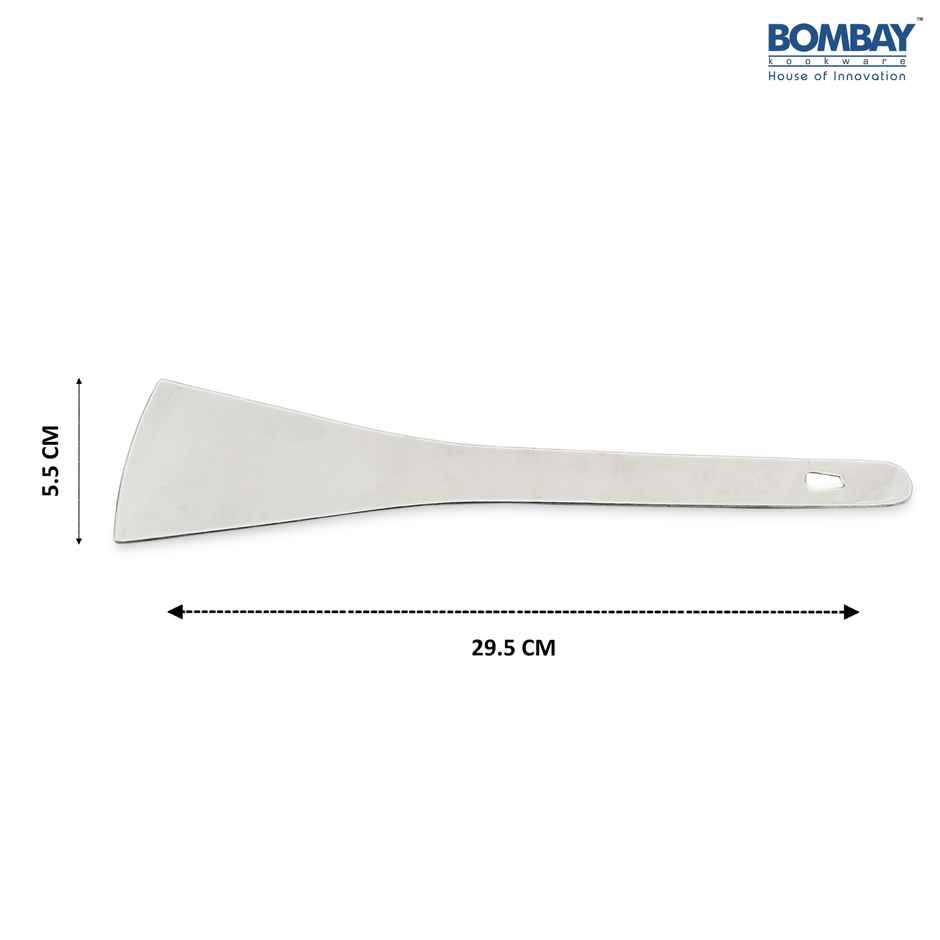 Bombay Kookware Stainless Steel Dosa Turner/ Andhra Palta/ Dosa Khurpi