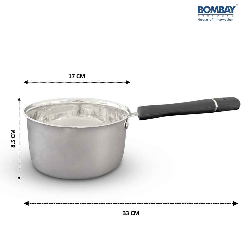 Bombay Kookware Stainless Steel Sauce Pan (1.5 L)