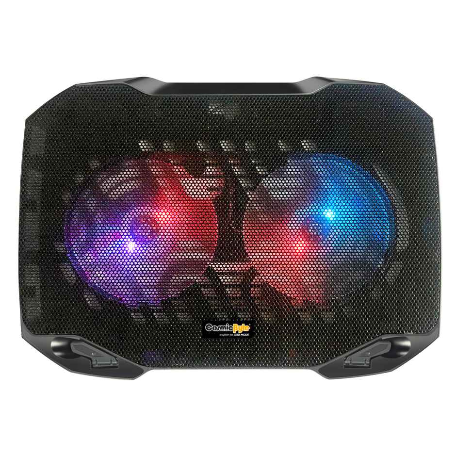 Cosmic Byte Wind Laptop Cooling Pad Dual 120Mm Rgb Fans Supports Up To 15.6 Inch Laptops (Black)