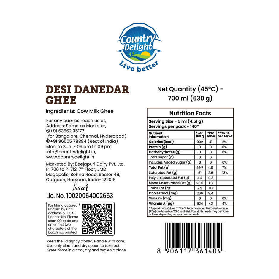 Country Delight Desi Danedar Ghee