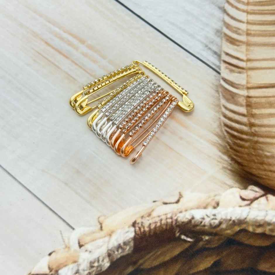 The Opal Factory Accessories | Safety Pin | Silver Gold Rosegold