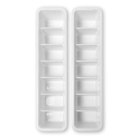 Ice Cube Tray with Lid (2 Pcs Set) (White)