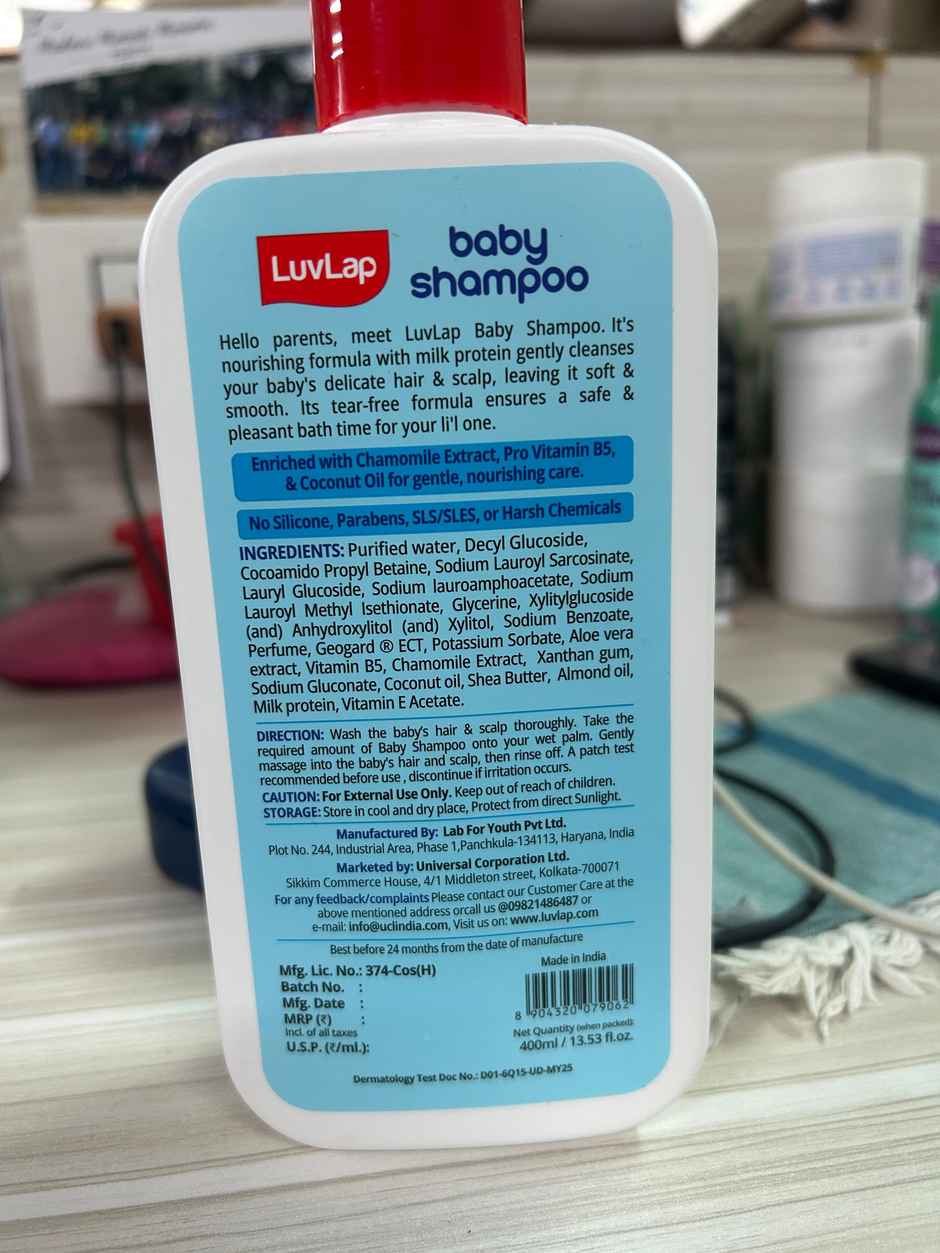 LuvLap Baby Shampoo