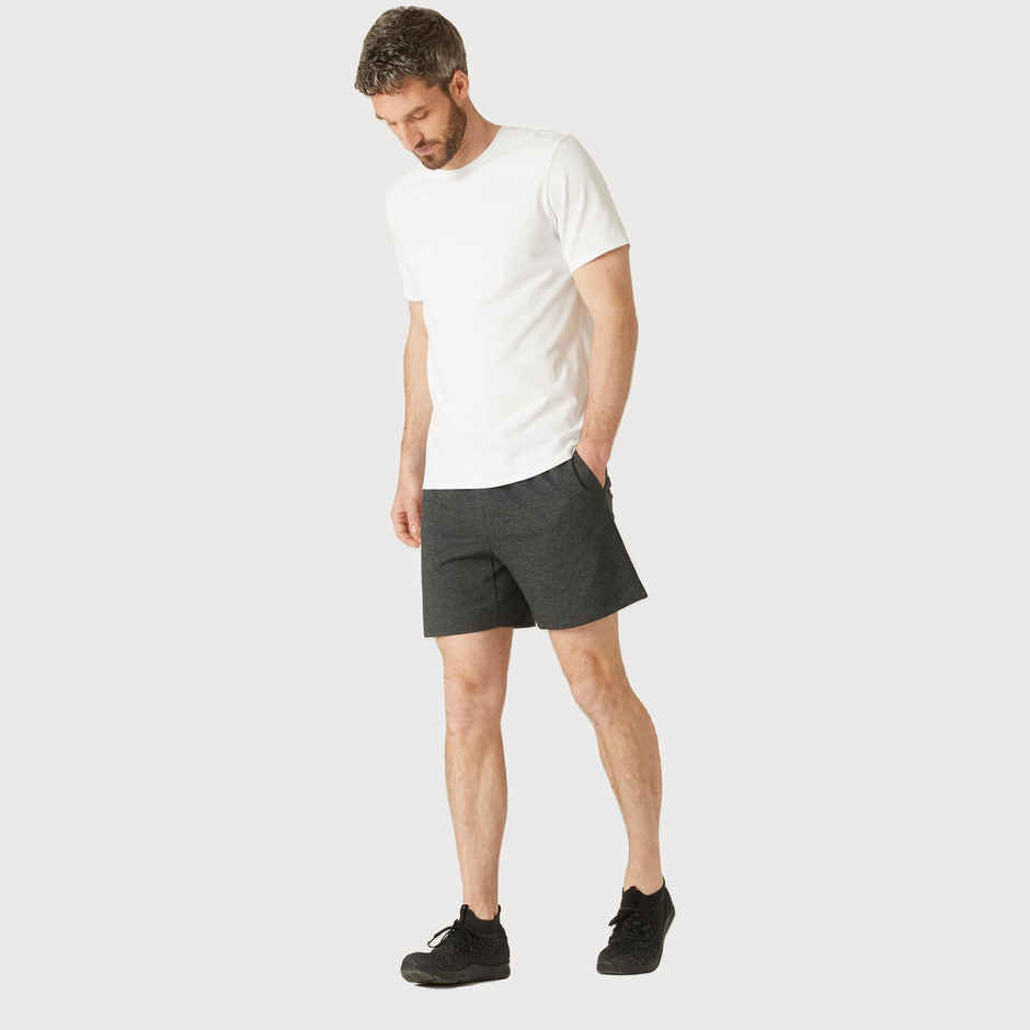 Decathlon | Domyos Men's Cotton Gym Shorts - Dark Grey, L