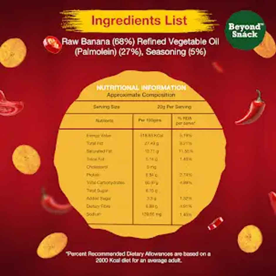 Beyond Snack Kerala Banana Chips | Peri Peri