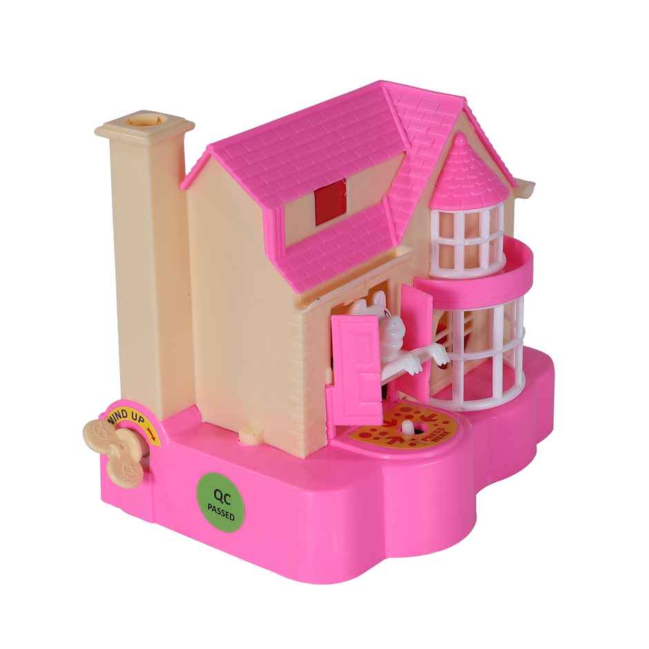 Toyzone Puppy House Coins Bank | For Kids | Pink