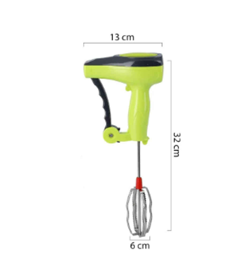 YELLOCUT Power Free Plastic & Stainless Steel Hand Blender | Green