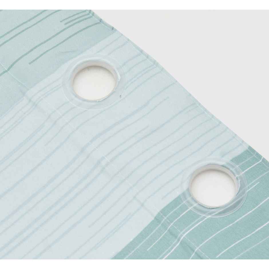 BAY6 Polyester Window Curtains | Set of 2 | 5x4 ft | Green