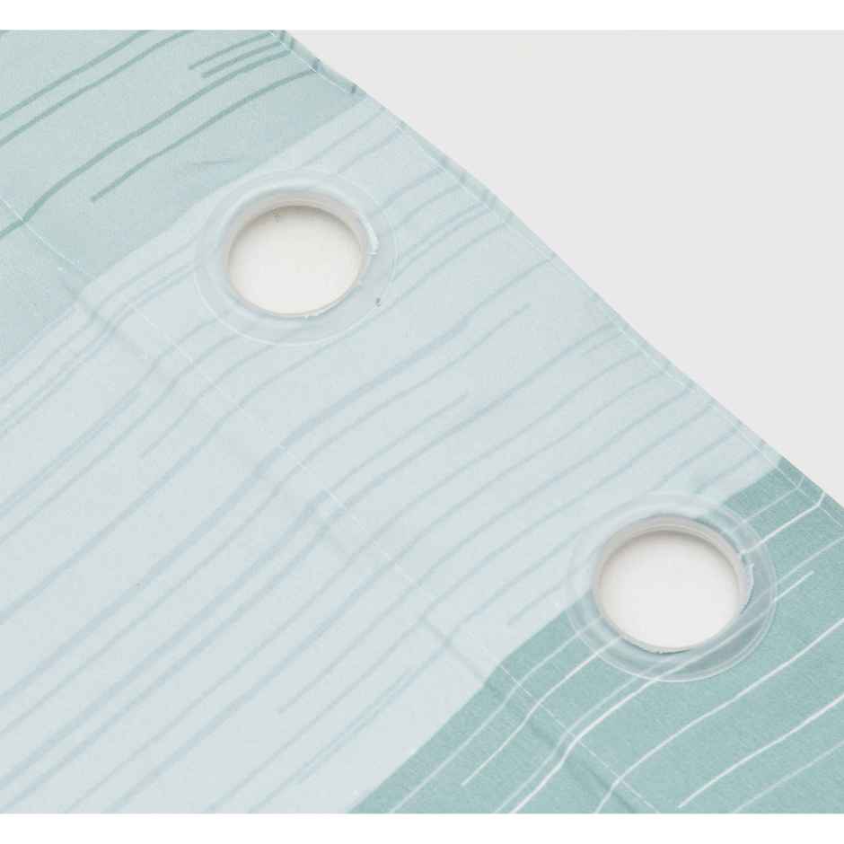 BAY6 Microfiber Cotton Door Curtains | Set of 2 | 7x4 ft | Green