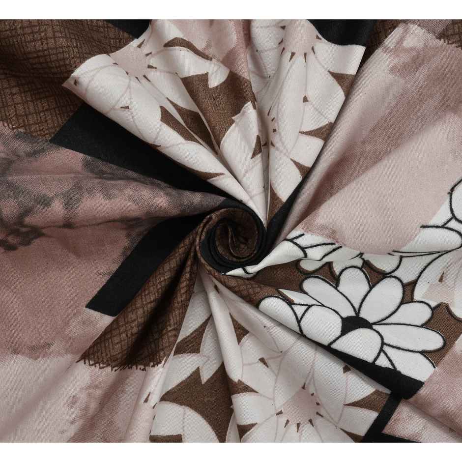 Furnofy Premium Double Geometric Bedsheet | With 2 Pillow Covers | Multicolor | 90 x 100 in
