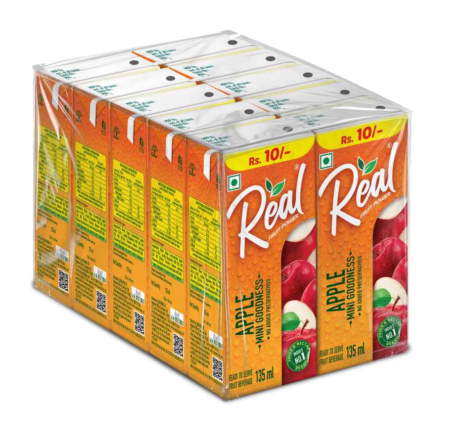 Real Fruit Power Apple Juice | Pack of 10