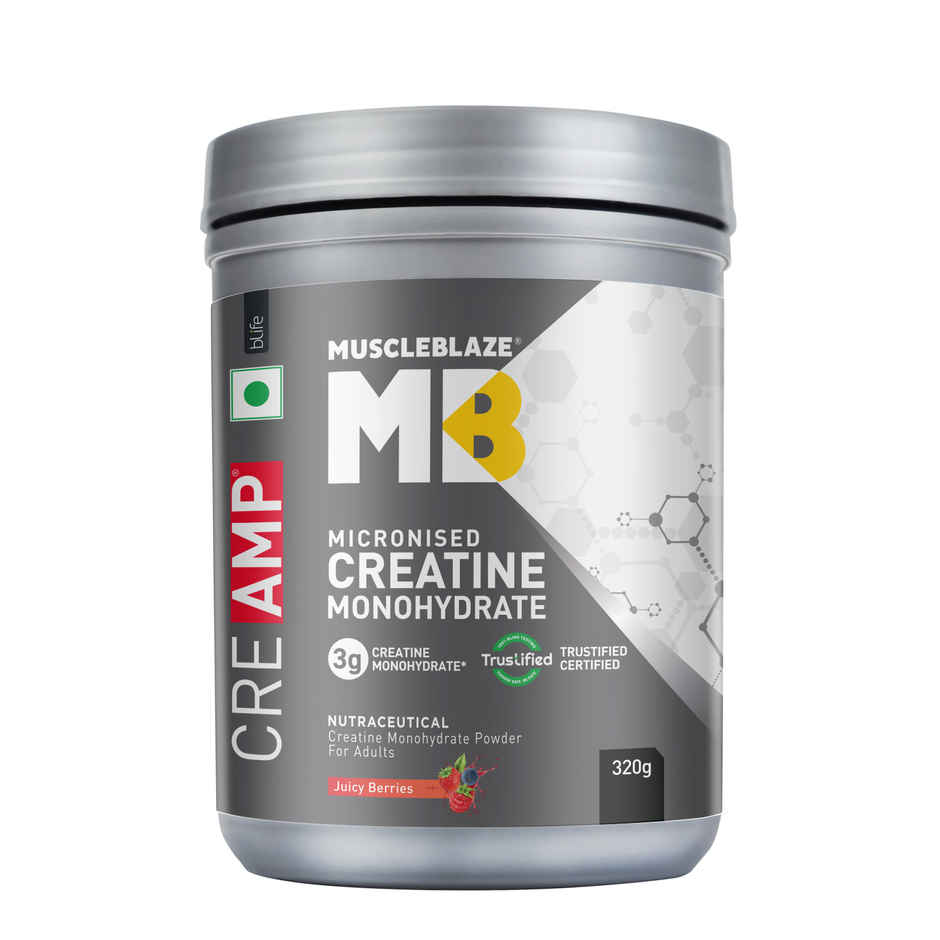 Muscleblaze Micronised Creatine Monohydrate Creamp Powder, Juicy Berries