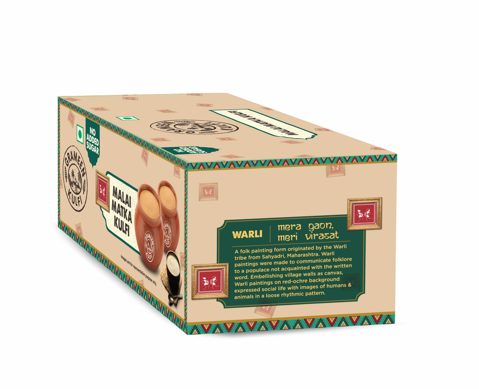 Grameen No Added Sugar Desi Malai Kulfi Matka Ice Cream Cup