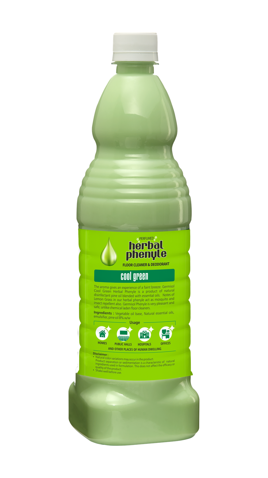 GERMISOL Perfumed Herbal Phenyle | Cool Green