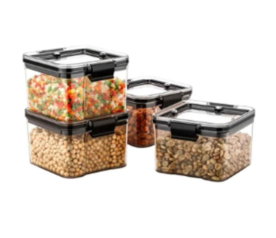 YELLOCUT Plastic Container Set | Transparent - 700 ml