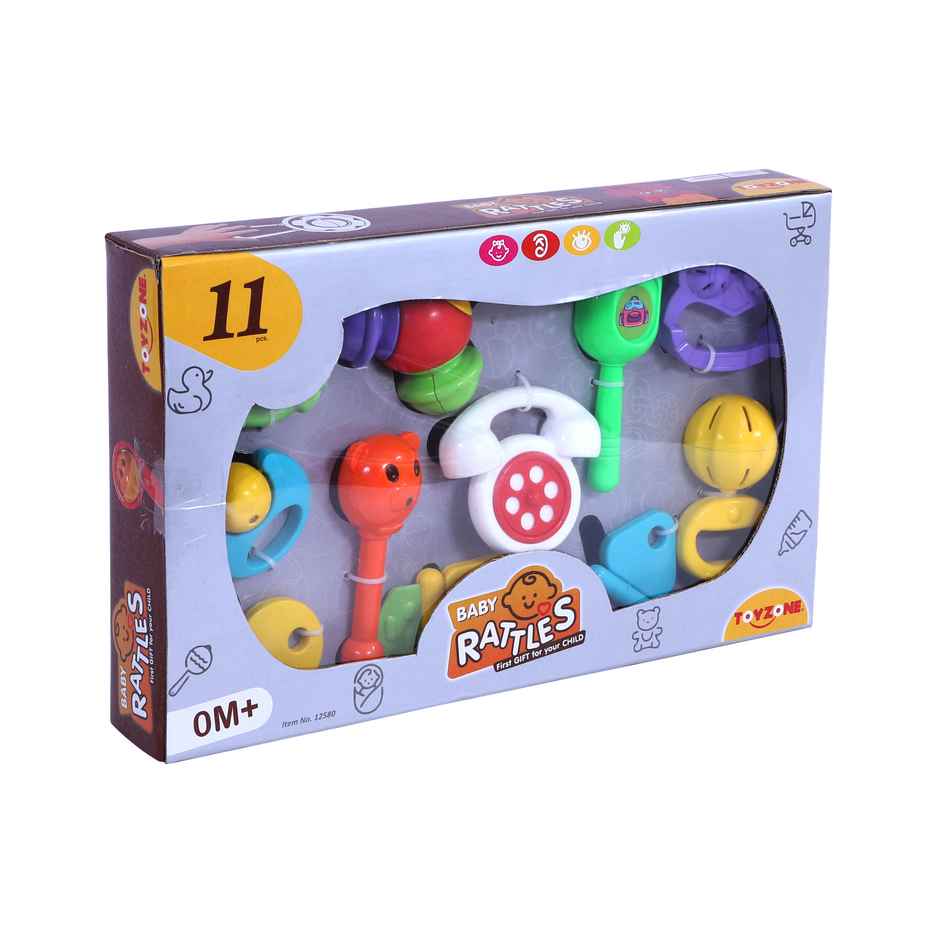 Toyzone 11 Piece Baby Rattles