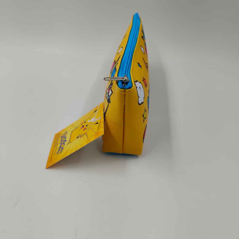 Striders Pokemon School Pencil Case for Boys & Girls | Triangle Shape, Cute Kids Stationery Bag