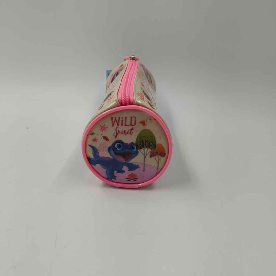 Striders Disney Frozen Round Zipper Pouch - Cute Pencil Bag for School & Travel