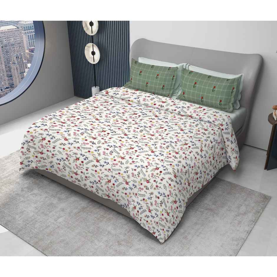 Dream Living King Size Premium Soft Uphar | Bedsheet 135 GSM With 2 Pillow Covers 275x275 cm | 2