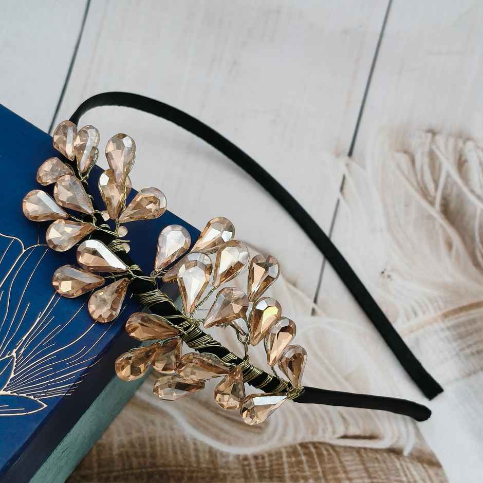 The Opal Factory Hair Accessories | Crystal Leaf Headband