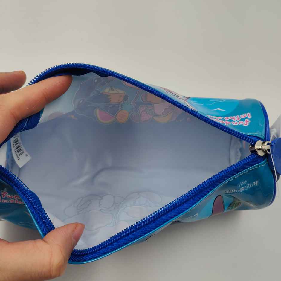 Striders Stitch Round Pencil Pouch - Cute Cartoon Stationery Organizer for Kids