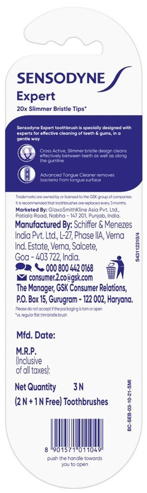 Sensodyne Expert Soft Toothbrush | 20X Slimmer Bristles