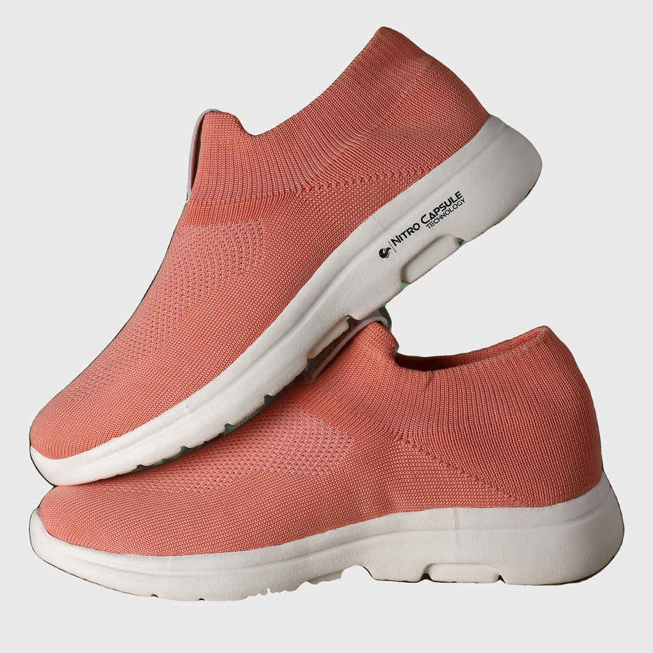 Asian Women s Sunshine Peach Laceless Shoes | UK-5