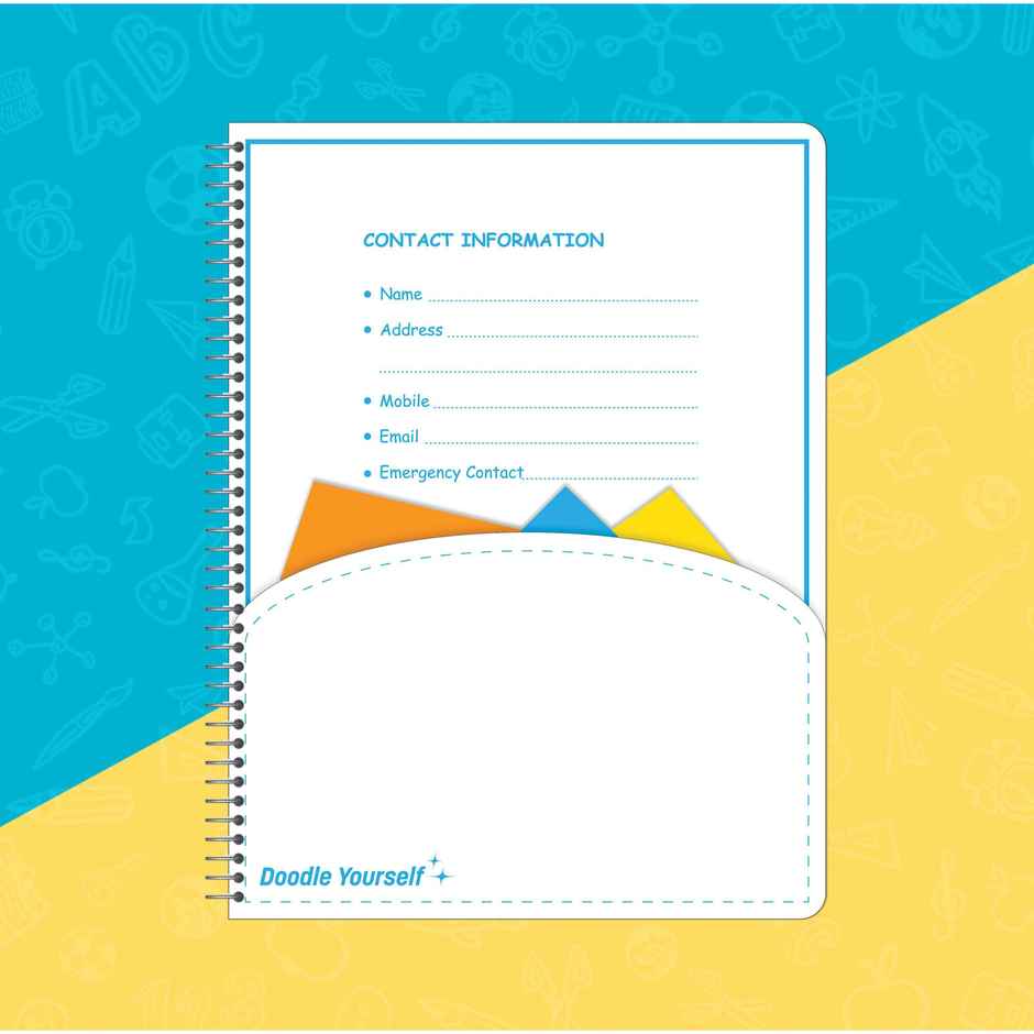 Apsara Spiral Notebook 5 Subject Single Line 60gsm (29.7 x 21 cm, 506 Pages, Covers May Differ)