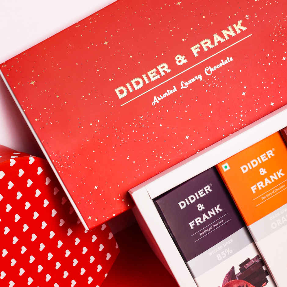 Didier & Frank Assorted Dark Chocolate Gift Box | 4 Premium Dark Chocolates