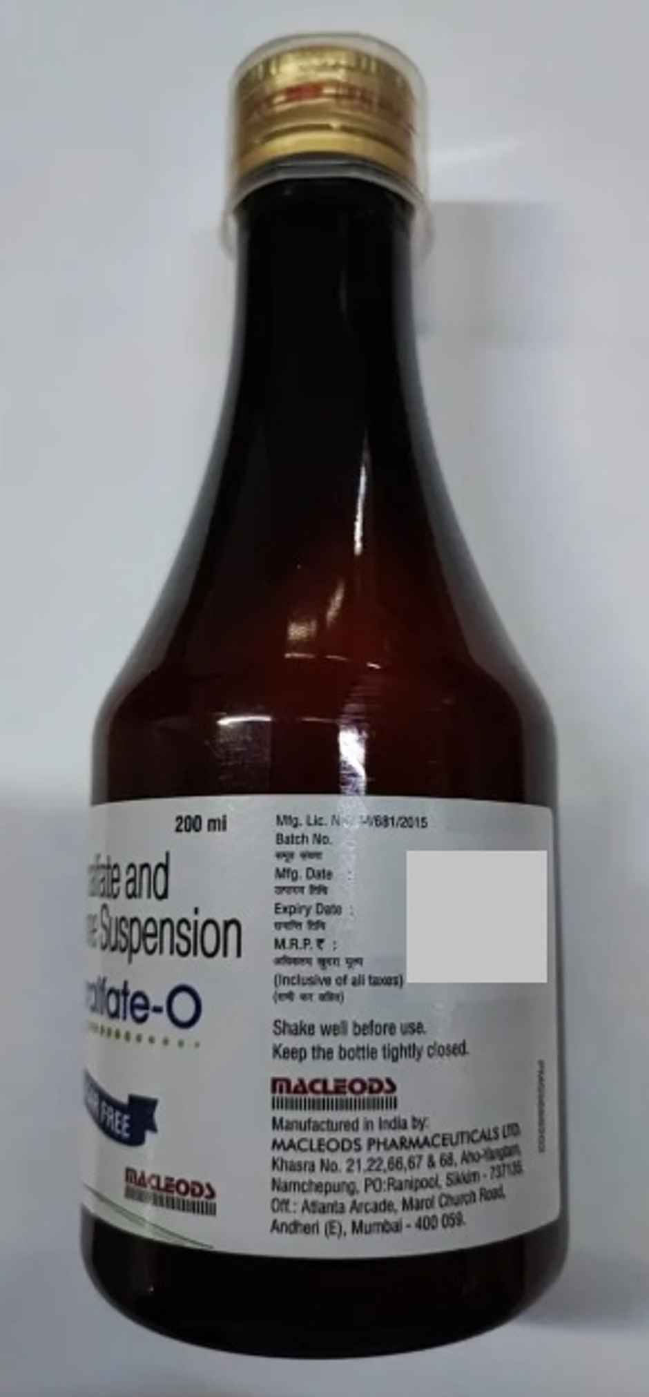 Macralfate-O Sugar Free Suspension