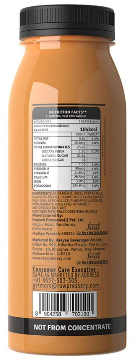 Raw Pressery Mixed Fruit Juice