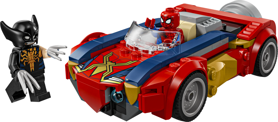Lego Marve SpiderMa Ca v Venomize Wolverin 76336