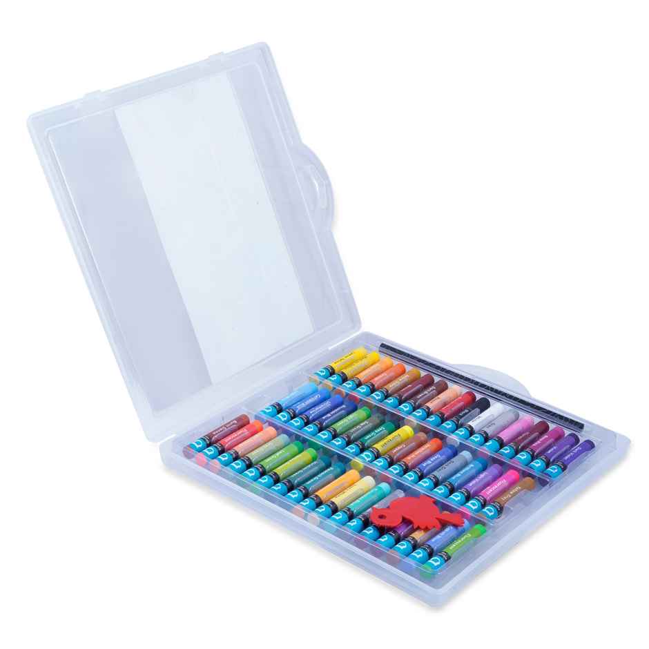 Apsara Oil Pastels 50 Shades - Plastic Box | Smooth Coloring