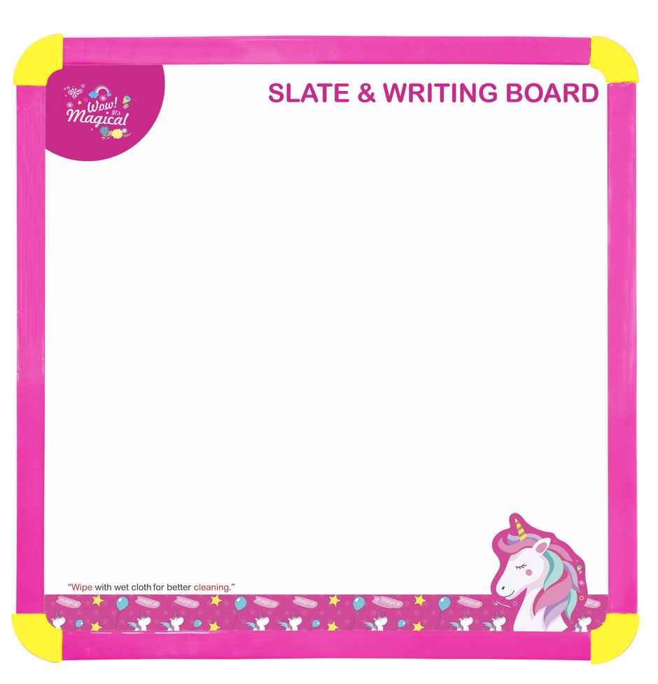 2 In 1 Slate & Writing Board-Unicorn (Assorted) 0xc0035f8c78 (Assorted)